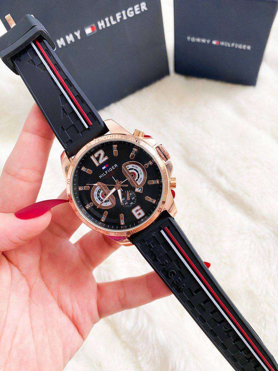 Tommy Hilfiger Multi Dial Quartz Watch for Men - Black Mirror Original