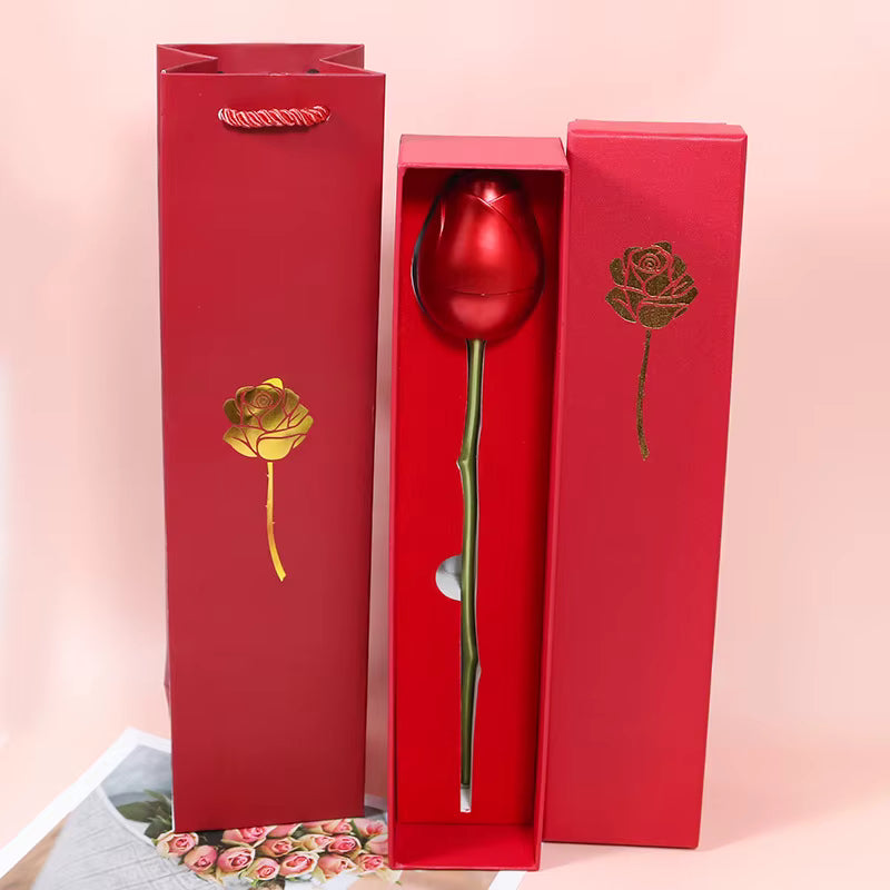 Romantic Rose Gift Box for Ring – Perfect for Love or Engagement, with Pandora Mirror Edition Ring Gift