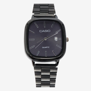 Casio LTP-E117D Unisex Watch – Stainless Steel Black Strap, Black Dial - High Quality