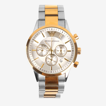 Emporio Armani Men’s Watch 44mm Silver Gold Mirror Edition