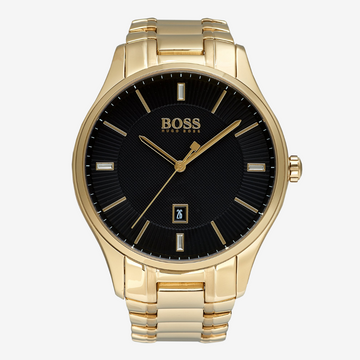 HUGO BOSS Men’s Govenor Casual Sport, Gold-Tone Steel Watch | 1513521 - Original