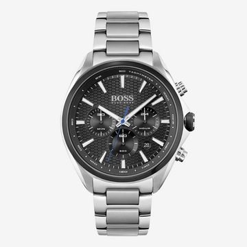 Hugo Boss Men's Distinct Chronograph Watch, 1513857 44mm Stainless Steel Strap Original