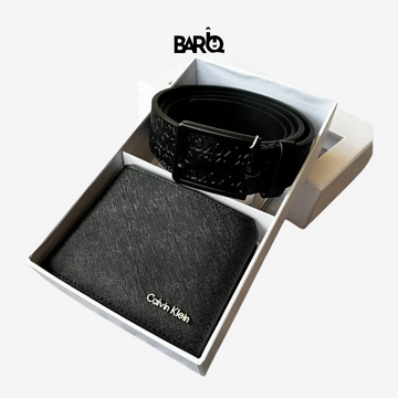 Calvin Klein Men’s Gift Set Wallet and Belt Premium Leather Timeless Style