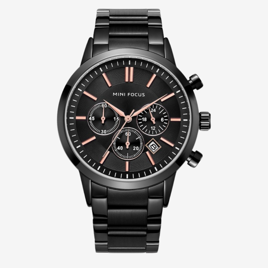 Mini Focus MF0188G Men’s Stainless Steel Analog Wrist Watch