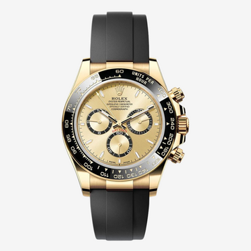 Rolex Cosmograph Daytona 126518LN Gold Dial Black Rubber Strap - Mirror Edition