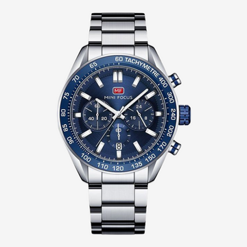 Mini Focus Watch 0403G. 44 Blue Dial Silver Stainless Steel Original