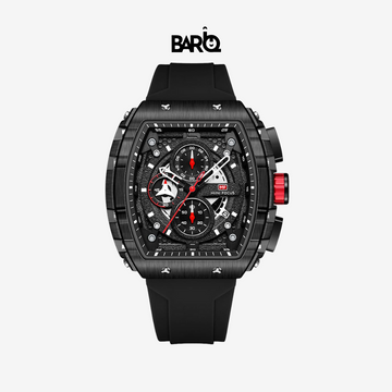 Mini Focus Men’s Watch MF0399G-05 – Black Dial, Black Rubber Strap - Mirror Edition