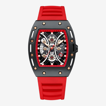 Mini Focus MF0420G Casual Analog Watch for Men - Red Rubber Strap Original