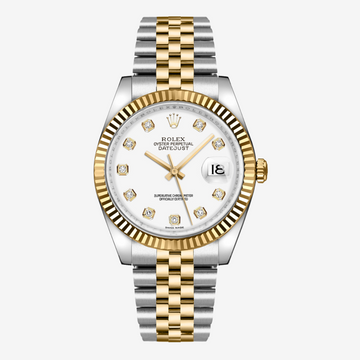 Rolex Datejust 33 Women’s Watch – Steel/Yellow Gold, Diamond Mother of Pearl Dial