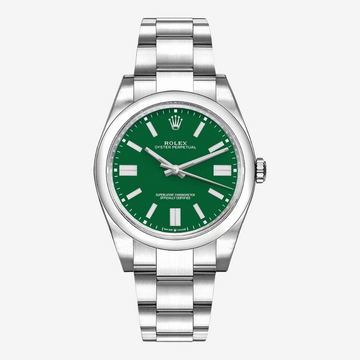Rolex Oyster Perpetual Men’s Watch 40mm Quartz Green Dial High Quality