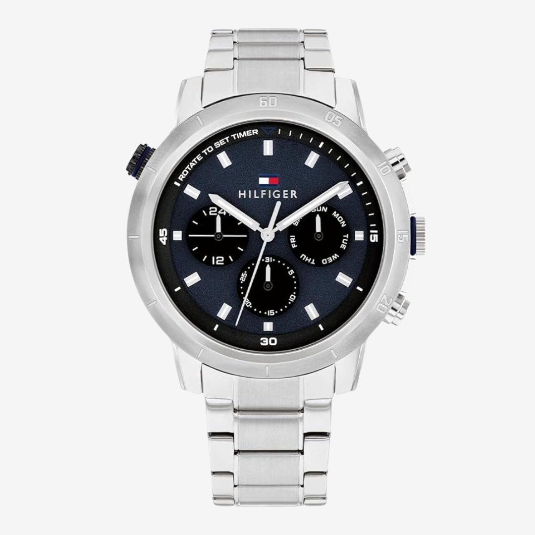Tommy Hilfiger Men’s Watch 1792104 Quartz Stainless Steel Case Bracelet Original