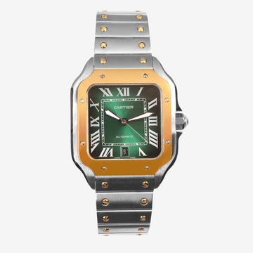 Cartier Santos de Cartier 40mm Two-Tone Green Dial – Limited Edition- Mirror Edition