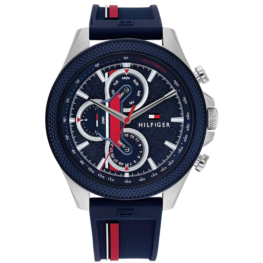 Tommy Hilfiger Men's Watch 1792083 – Stainless Steel Chronograph, 44mm, Original Design