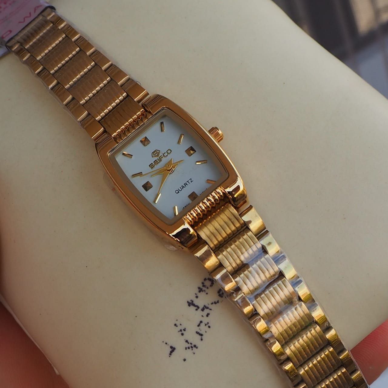 SEIFCO Original Women's Watch – Japanese Quartz Movement, Gold-Tone Bracele