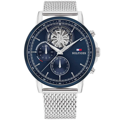 Tommy Hilfiger Men’s Watch 1710609 – Classic Blue Dial, Stainless Steel Case, Original