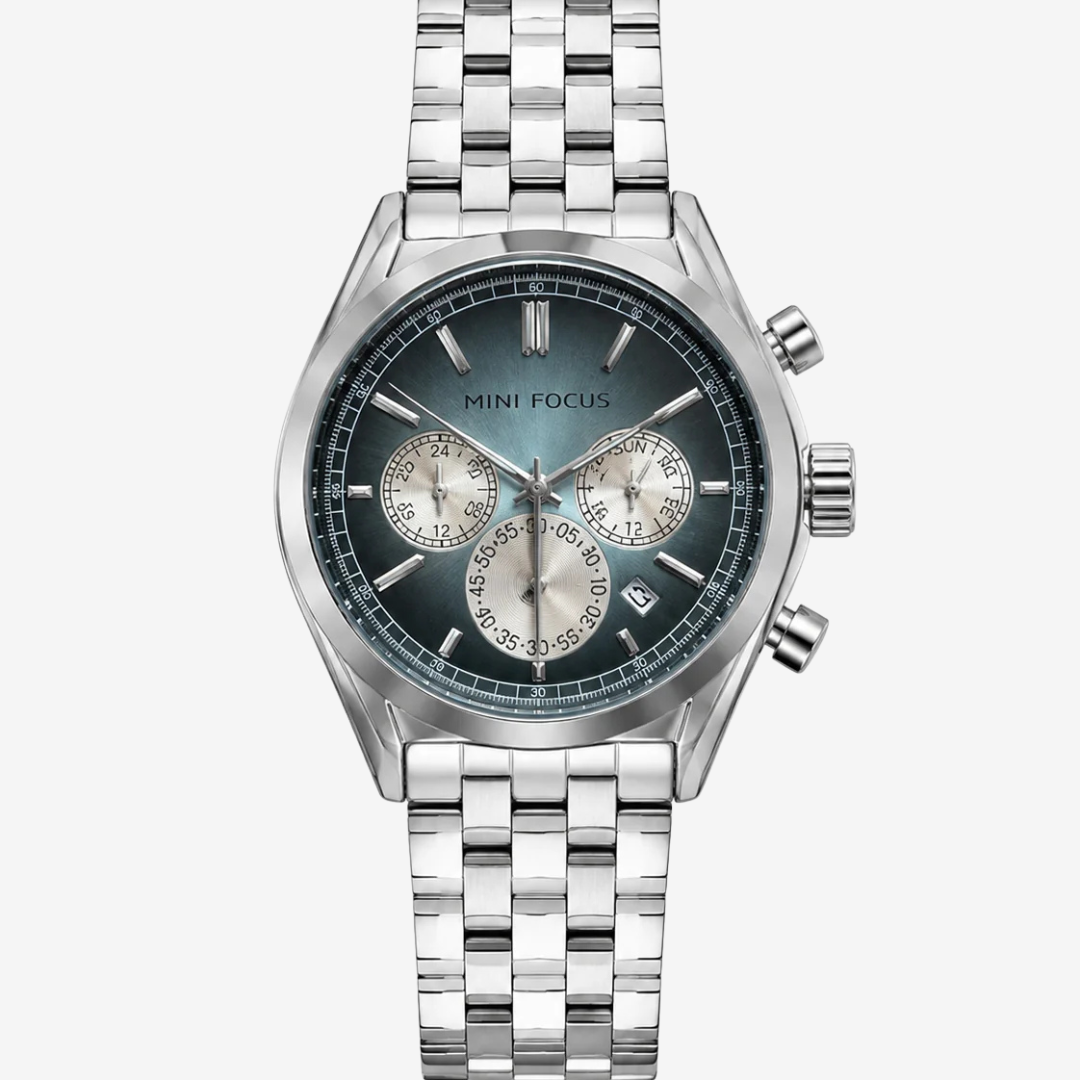 MINI FOCUS MF0638G Men’s Chronograph Watch – Turquoise Dial | Original