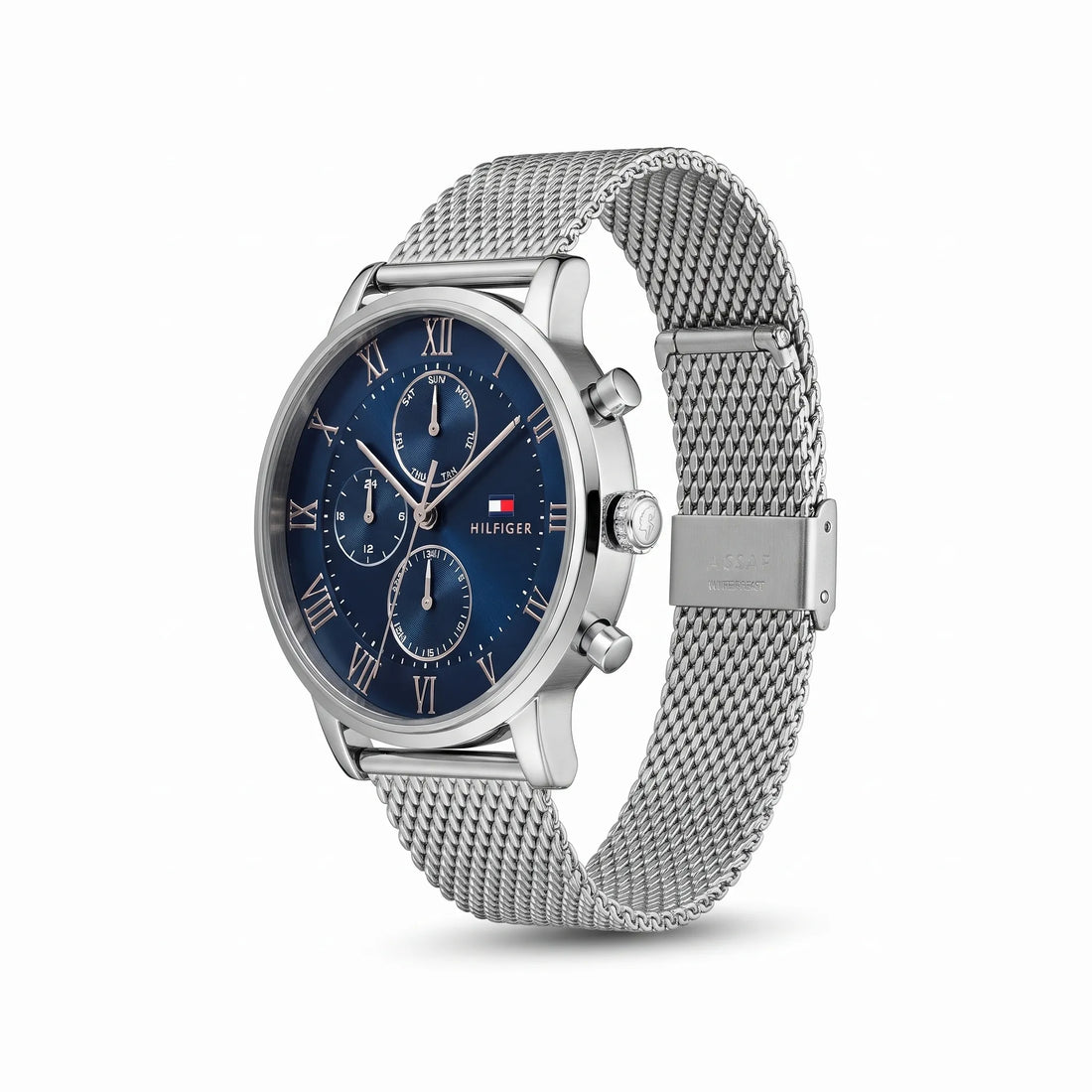 Tommy Hilfiger Men's Blue Dial Stainless Steel Watch 1791398 - Original