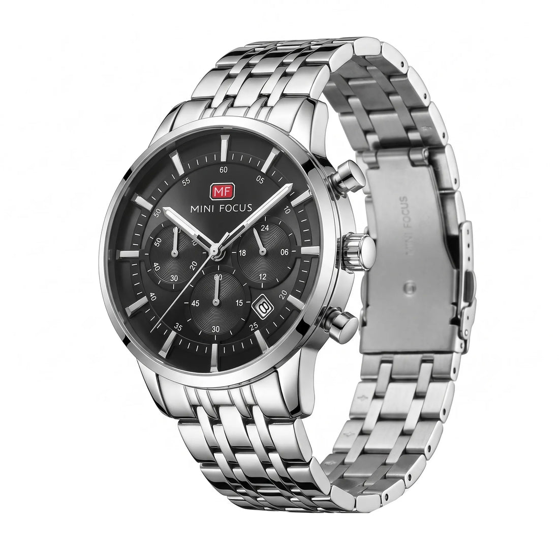 Mini Focus MF0282G Men’s Quartz Watch Stainless Steel, 43mm Case Diameter - Original