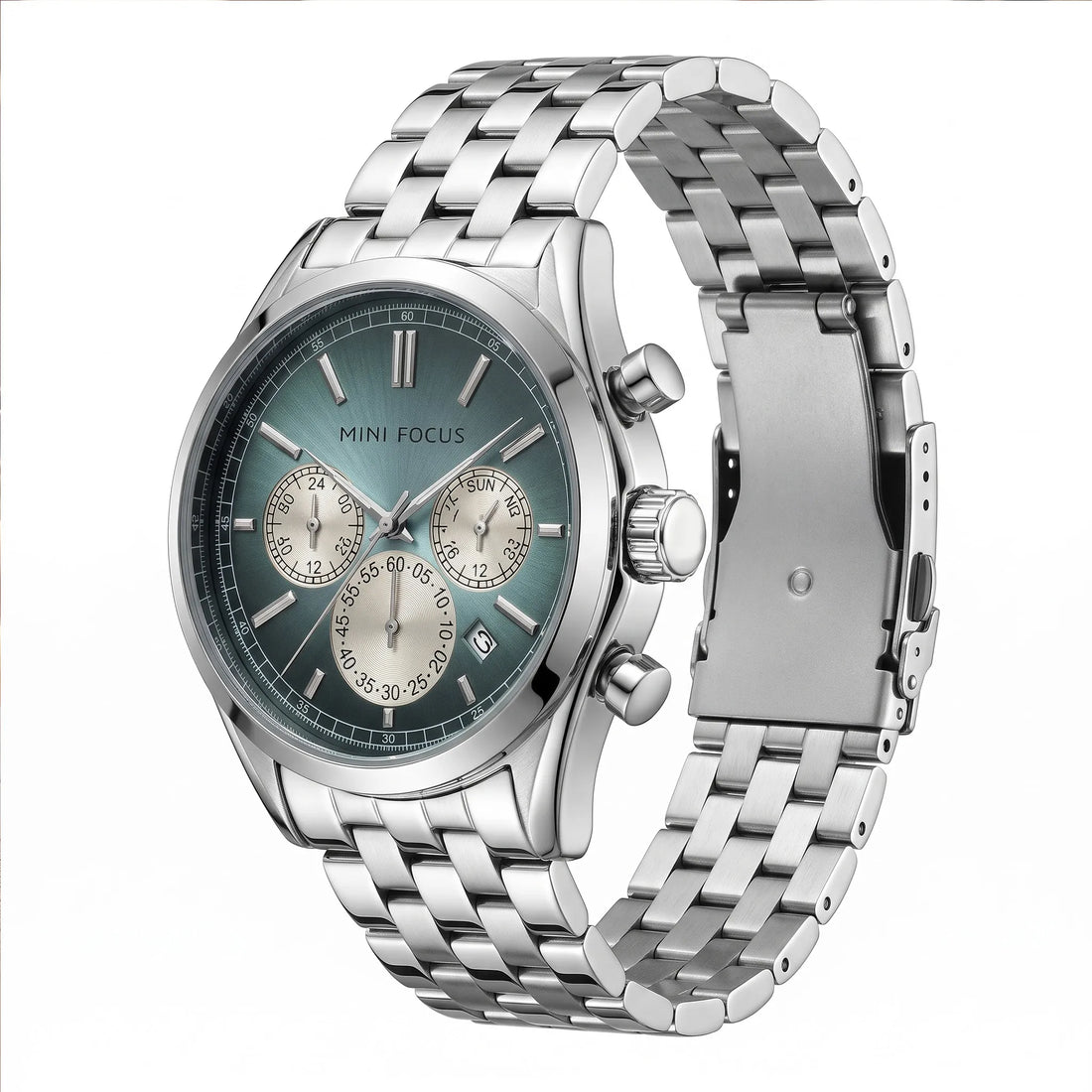 MINI FOCUS MF0638G Men’s Chronograph Watch – Turquoise Dial | Original