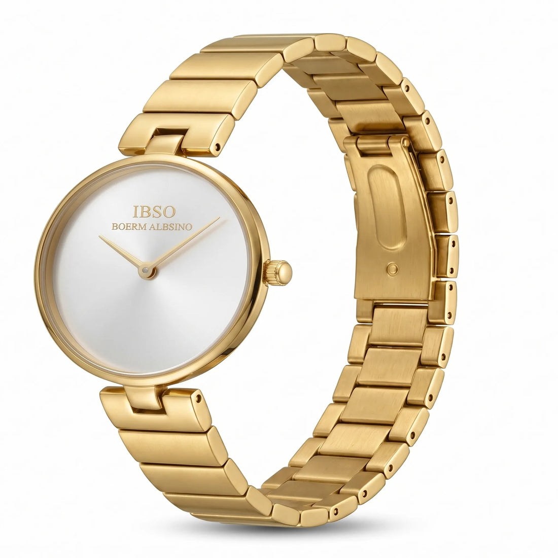 IBSO Women’s Watch Minimalist Gold Steel Bracelet Japanese Movement Original
