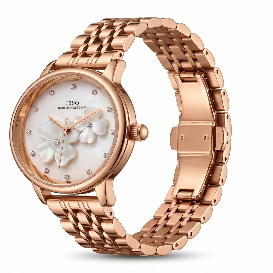 IBSO Women’s Quartz Watch – Floral Dial 36mm,  Original
