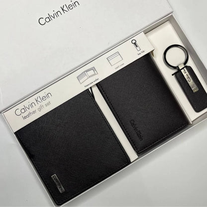 Calvin Klein Men's Gift Set – Wallet, Keychain & Clip