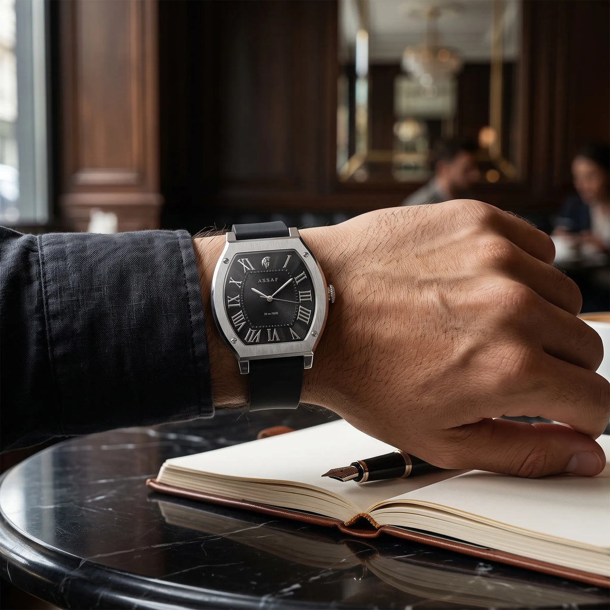 Assaf Pegasus Black Men’s Watch – Original