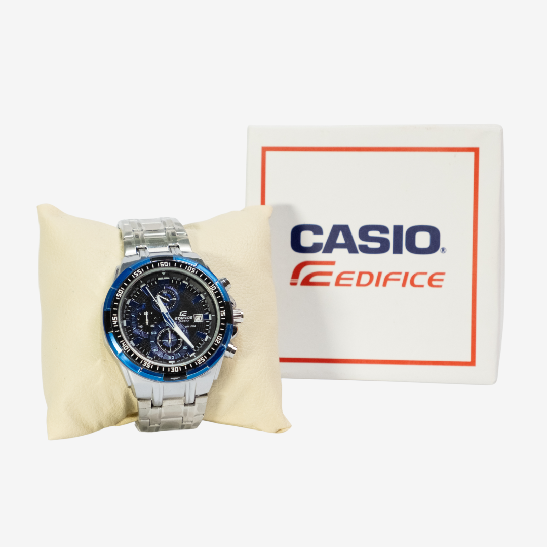 Casio Edifice Men's Black Dial Stainless Steel Band Watch - EF-539D-1A2V, Analog - Mirror Original