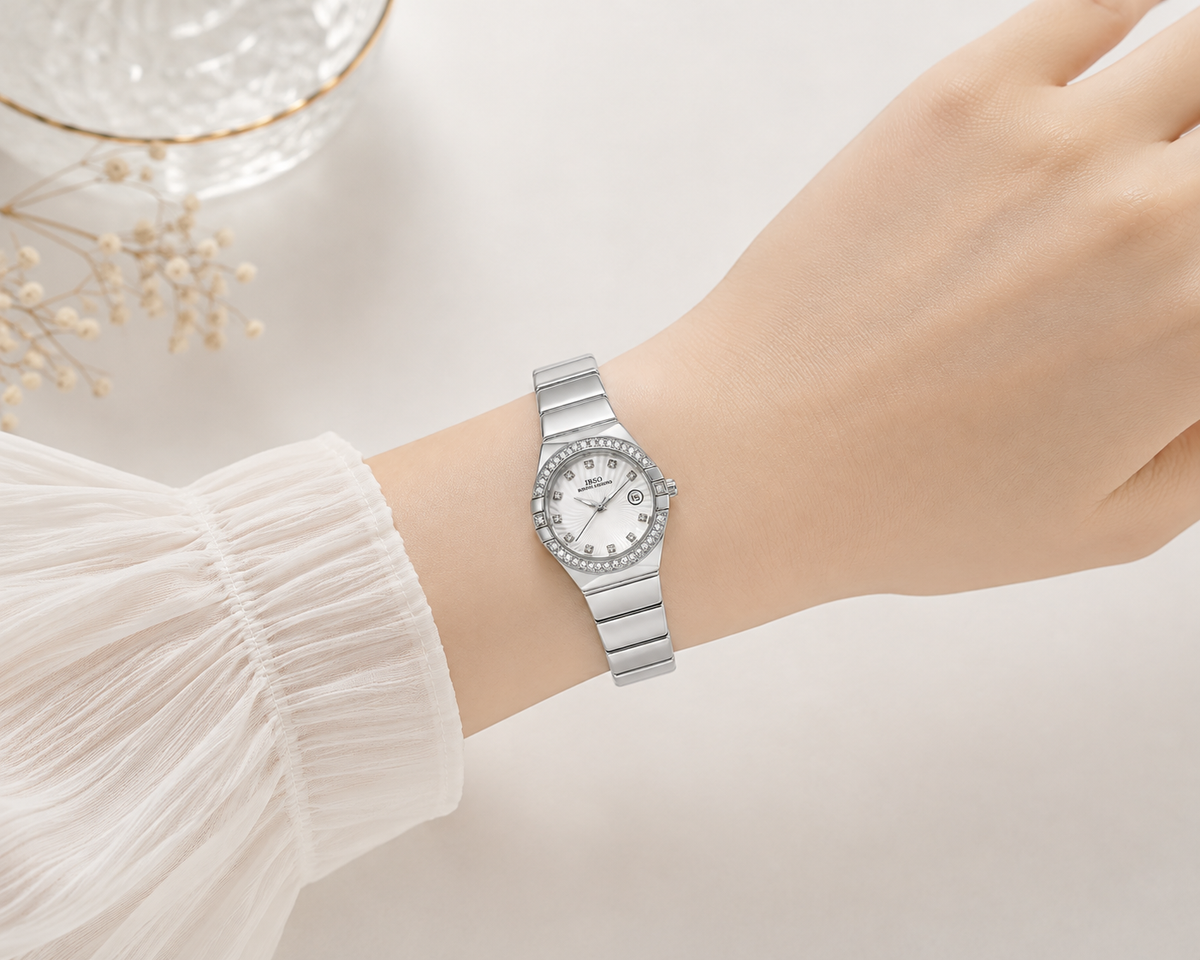 IBSO Silver Crystal Women’s Watch