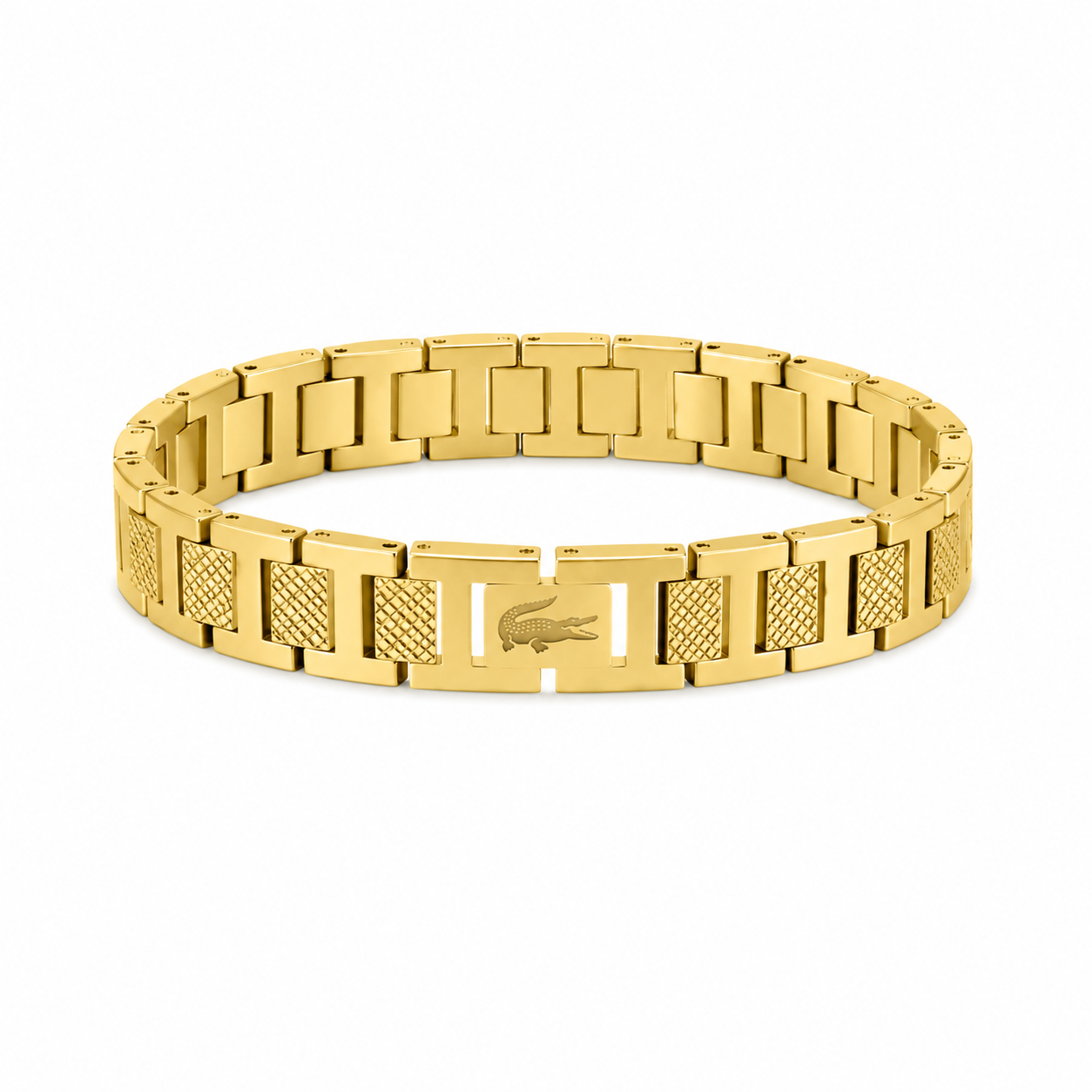 Lacoste Men’s Gold Magnetic Bracelet – Original Stainless Steel Edition