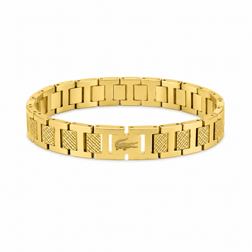 Lacoste Men’s Gold Magnetic Bracelet – Original Stainless Steel Edition