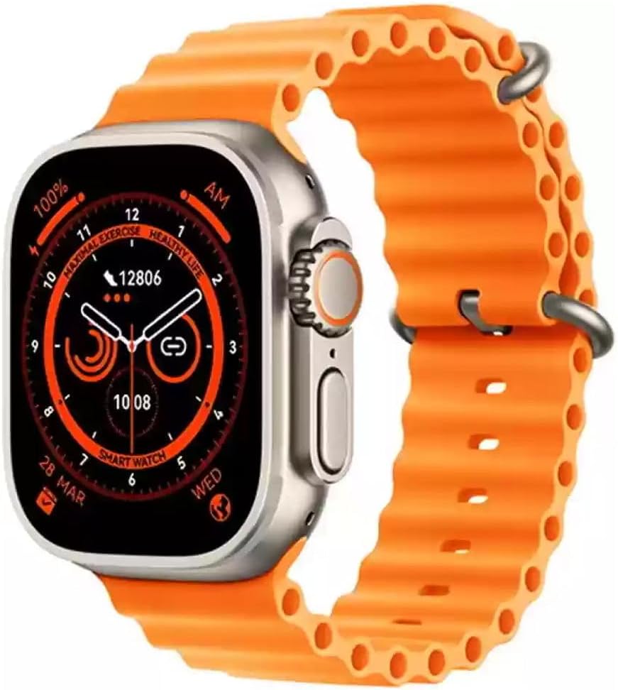 X8 Ultra Max – 2.2" Smartwatch, BT 5.2, IP67 (Orange)