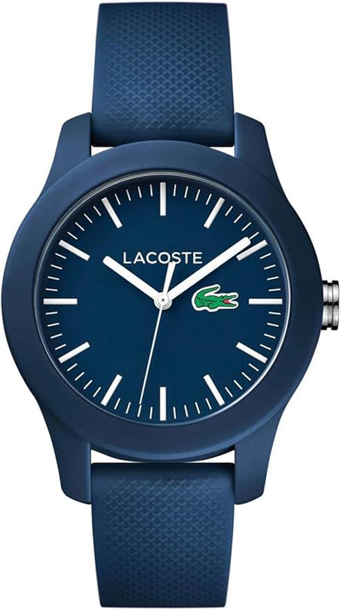 Lacoste Men's Lacoste.12.12 -Quartz Watch with Silicone Strap, Grey,High Quality