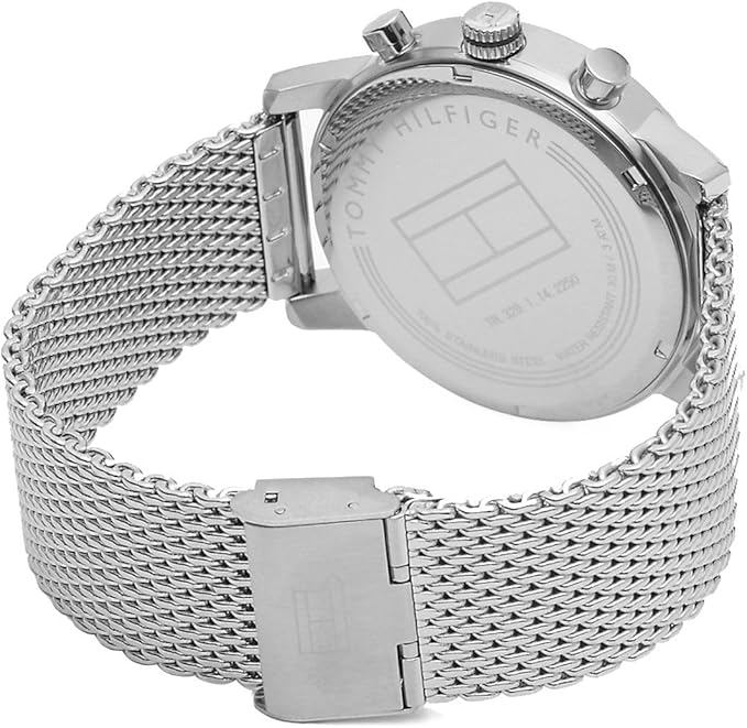 Tommy Hilfiger Men's Blue Dial Stainless Steel Watch 1791398 - Original