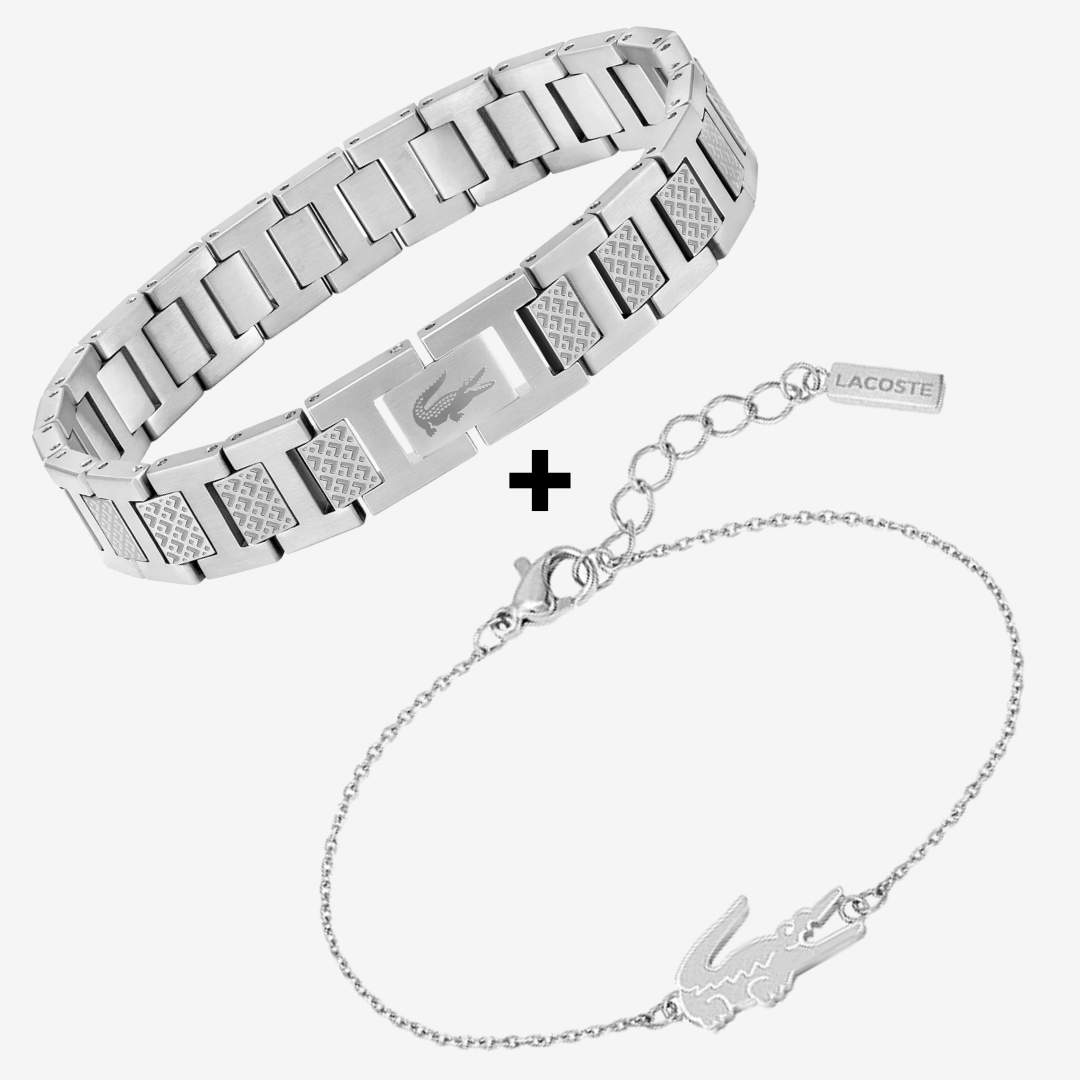 Lacoste Bracelet Stainless Steel Silver Original + Lacoste Women’s Bracelet silver Stainless Steel Elegant Design