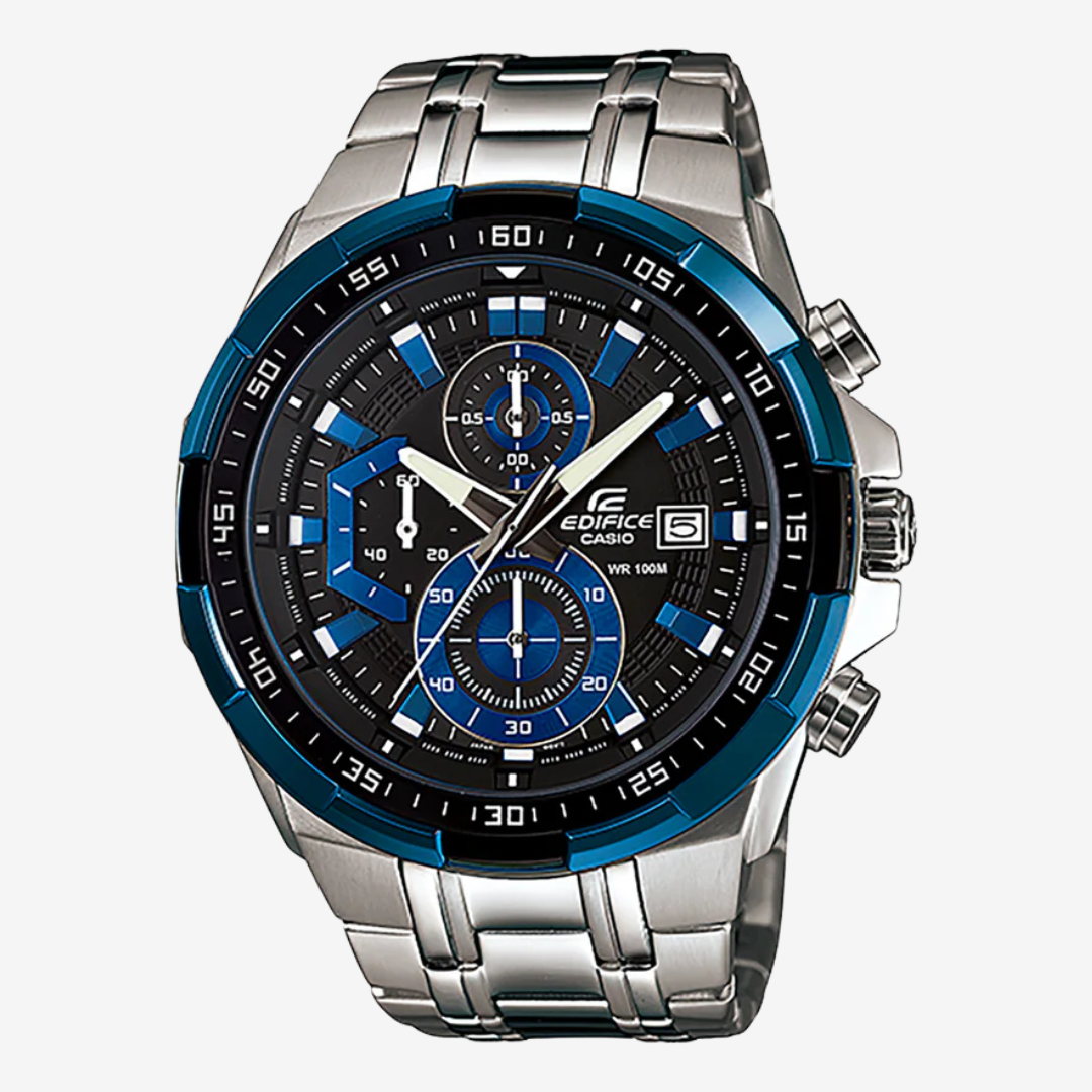 Casio Edifice Men's Black Dial Stainless Steel Band Watch - EF-539D-1A2V, Analog - Mirror Original