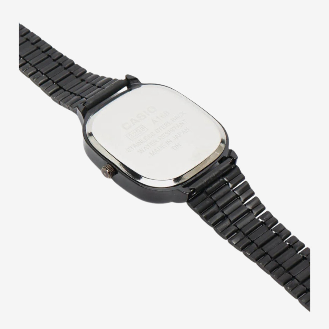 Casio LTP-E117D Unisex Watch – Stainless Steel Black Strap, Black Dial - High Quality