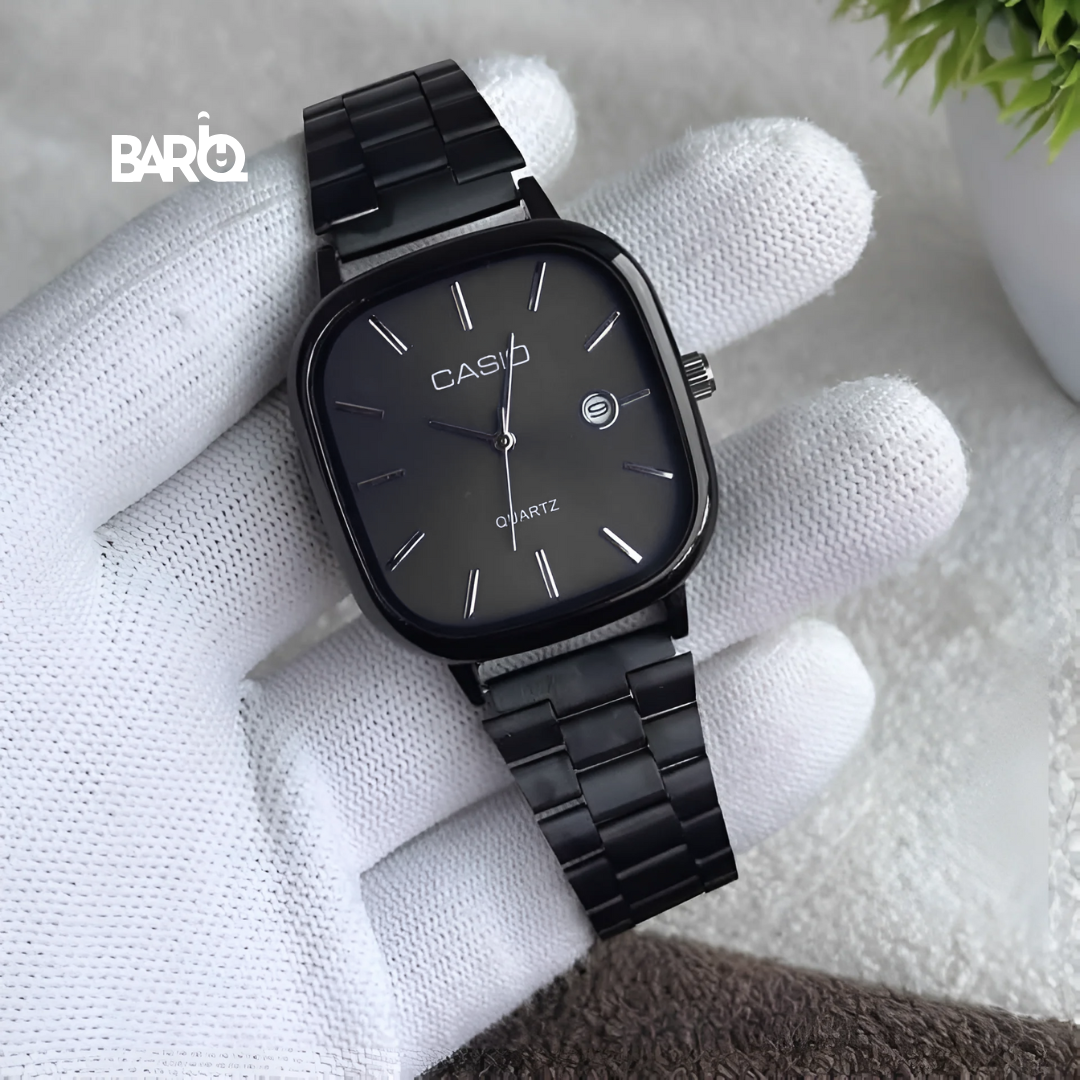 Casio LTP-E117D Unisex Watch – Stainless Steel Black Strap, Black Dial - High Quality