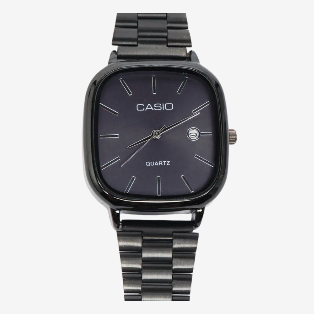 Casio LTP-E117D Unisex Watch – Stainless Steel Black Strap, Black Dial - High Quality