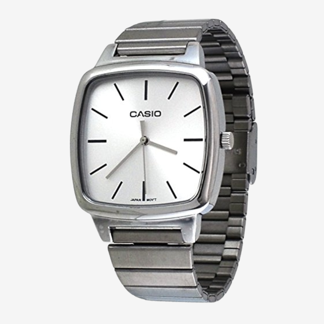 Casio Unisex Watch Analog Stainless Steel Silver High Quality