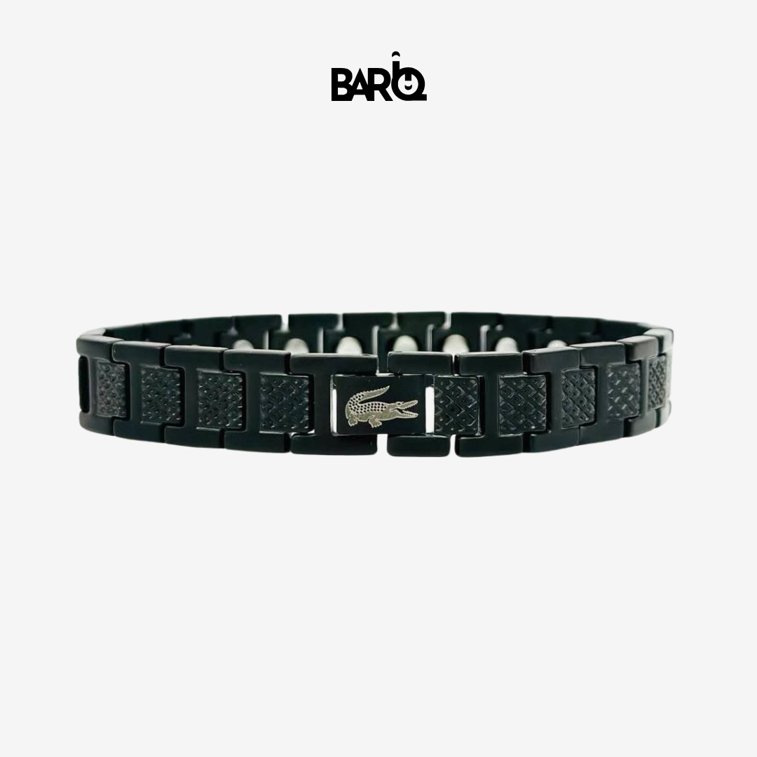 Lacoste Men’s Bracelet Stainless Steel Black