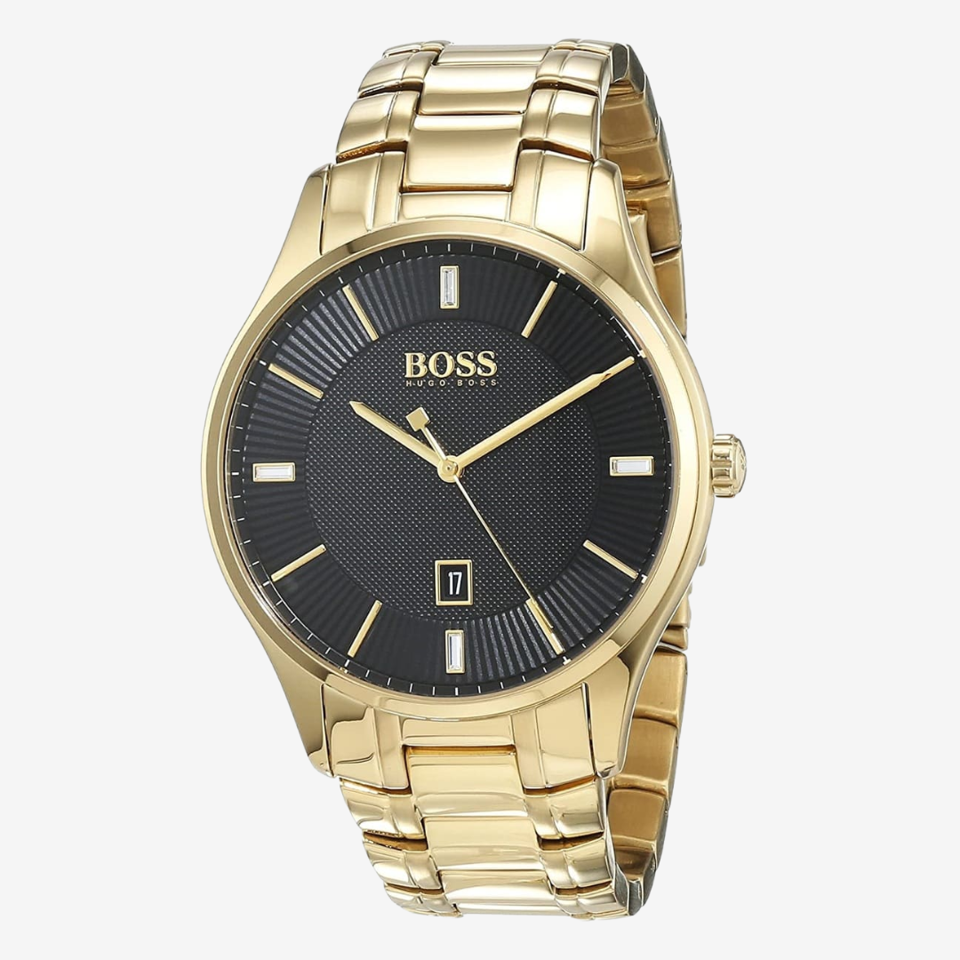 HUGO BOSS Men’s Govenor Casual Sport, Gold-Tone Steel Watch | 1513521 - Original