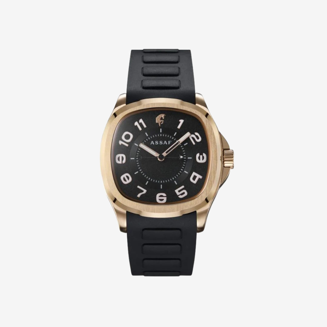 Frankel Gold Original Watch by Assaf – Silicone Strap, Water Resistant, Gold Design