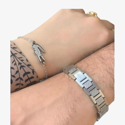 Lacoste Bracelet Stainless Steel Silver Original + Lacoste Women’s Bracelet silver Stainless Steel Elegant Design