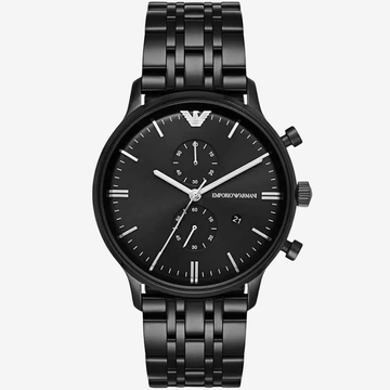 Emporio Armani Chronograph Watch 44mm – Stainless Steel Luxury Design | Mirror Original