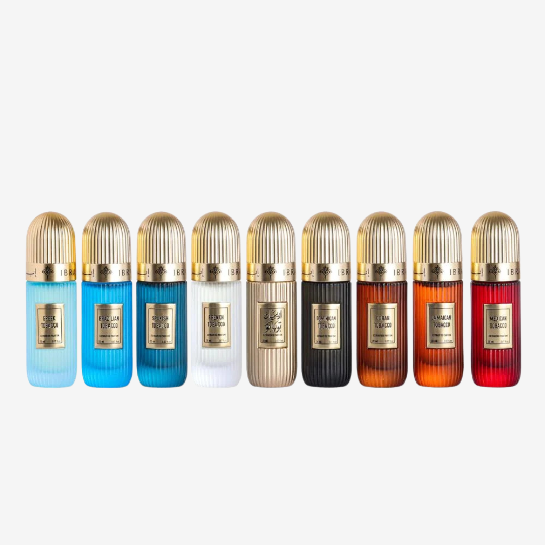 Tobacco Collection by Ibrahim Al-Qurashi for women and men Set of 9 Luxury Perfumes (9 x 20ml) | Origina