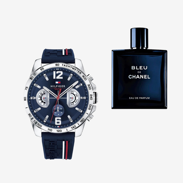 Tommy Hilfiger Men’s Watch Mirror Edition & Bleu De Chanel EDP 100ml Bundle