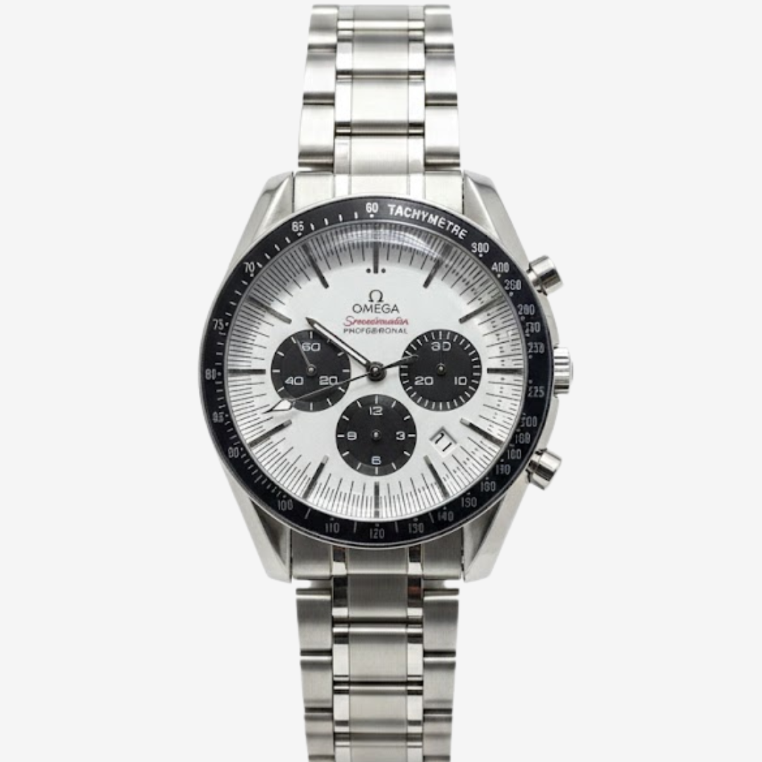 Omega Speedmaster Professional 42mm Stainless Steel Men’s Watch with White Dial - Mirror Edition