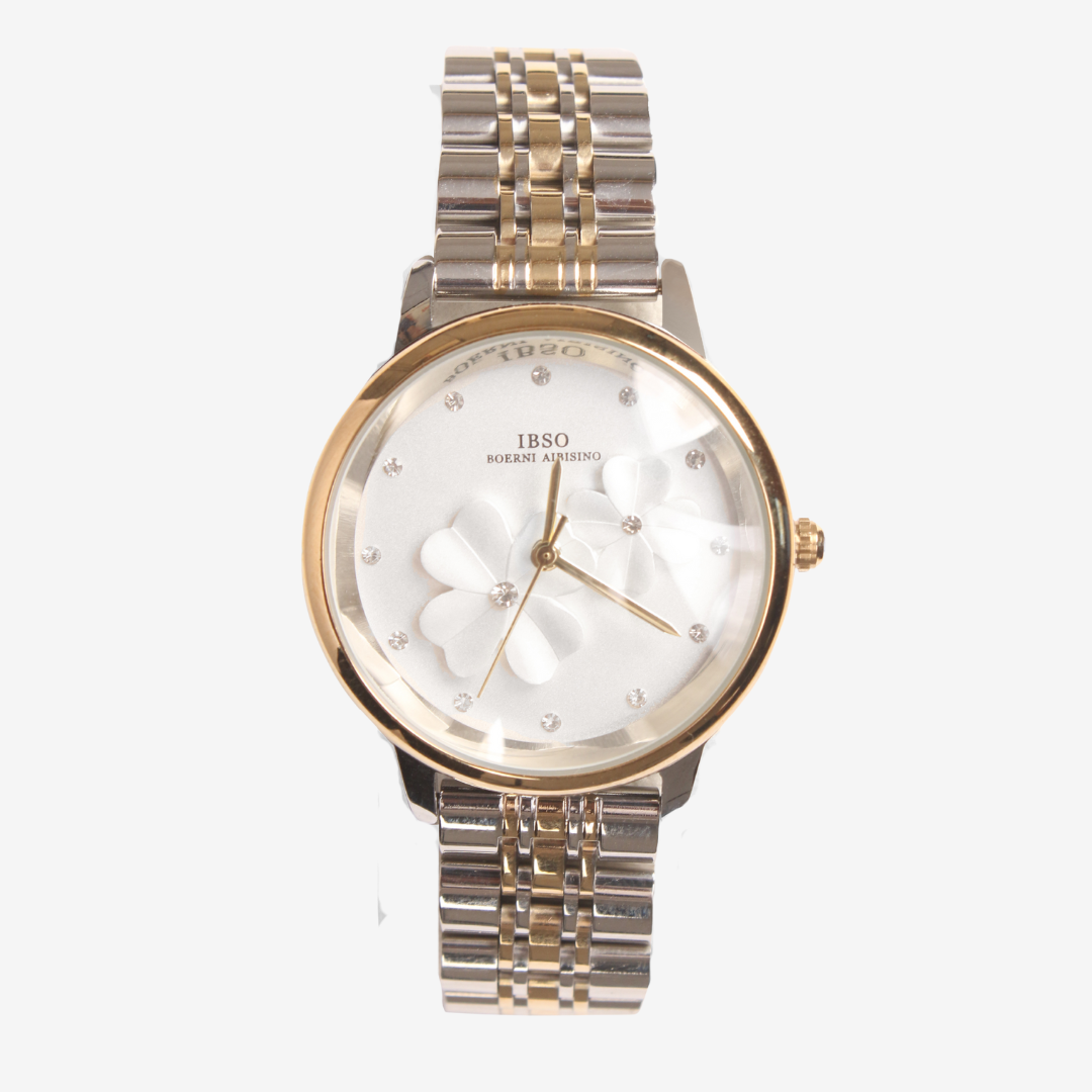 IBSO Women’s Quartz Watch – Floral Dial 36mm,  Original