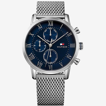 Tommy Hilfiger Men's Blue Dial Stainless Steel Watch 1791398 - Original